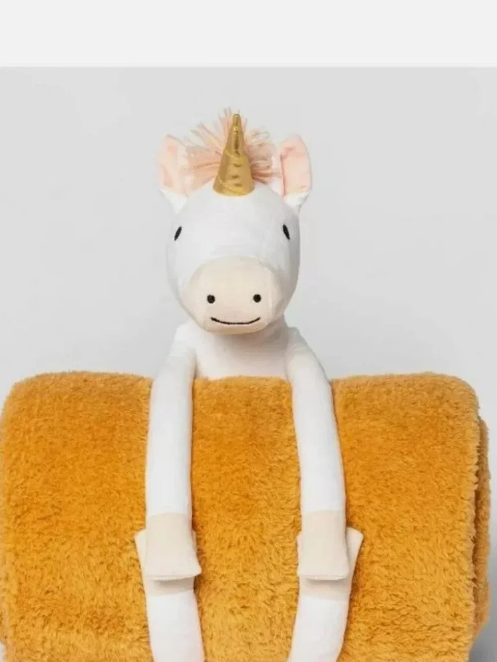 Pillowfort UNICORN Throw Blanket and Plush Animal Buddy Set 50 X 60